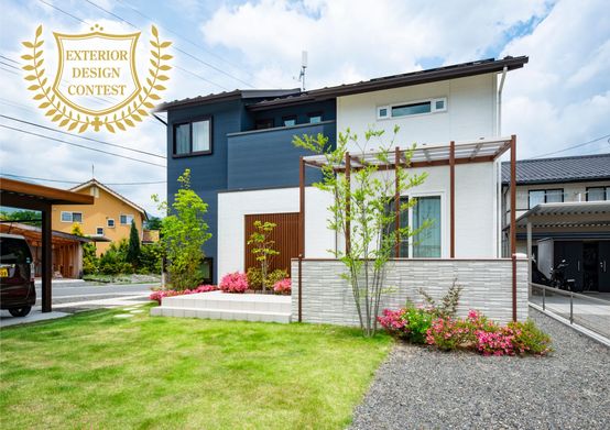 安曇野市　COCOMAでつくるオープンラウンジ　LIXILエクステリアコンテスト2017入選作品